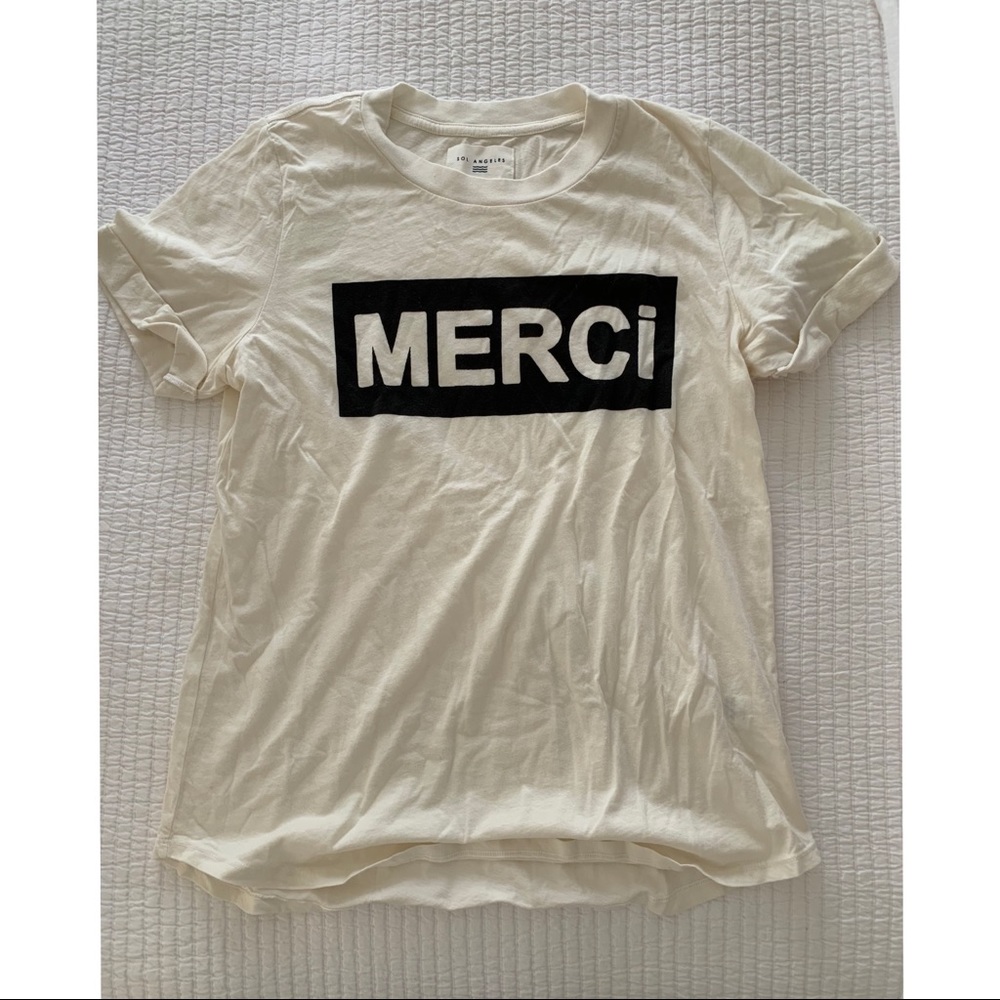 Anthropologie Sol Angeles Merci T-shirt